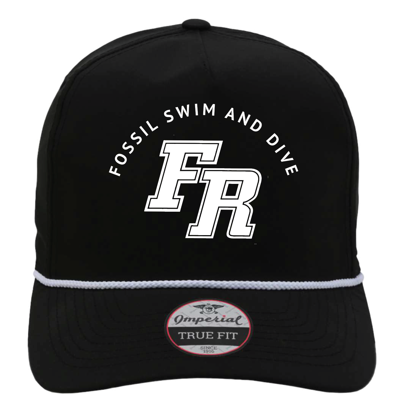 FRHS SWIM & DIVE - LOGO HAT (Black with White Embroidery)